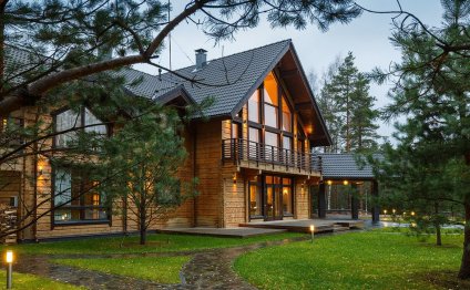 Загородный Дом из Клееного Бруса